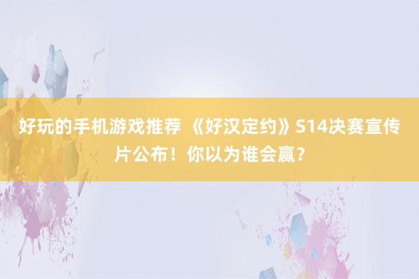 好玩的手机游戏推荐 《好汉定约》S14决赛宣传片公布！你以为谁会赢？