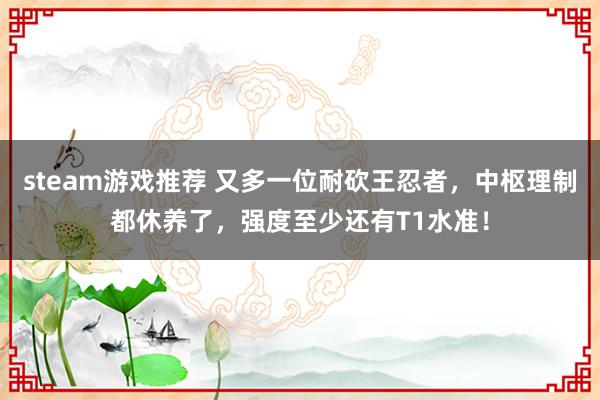 steam游戏推荐 又多一位耐砍王忍者，中枢理制都休养了，强度至少还有T1水准！